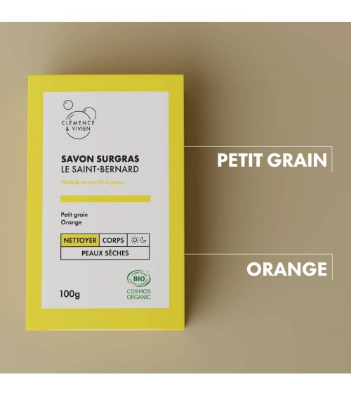 Le Saint Bernard - Savon surgras, savon solide naturel Clémence et Vivien artisanal pour les mains le visage le corps savons ...