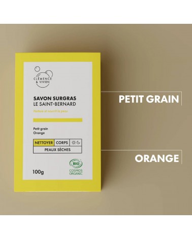 Le Saint Bernard - Savon surgras, savon solide naturel Clémence et Vivien artisanal pour les mains le visage le corps savons ...