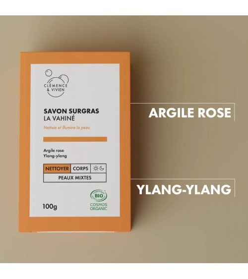 La Vahiné - Savon surgras bio Clémence et Vivien artisanal pour les mains le visage le corps savons artisanaux luxe