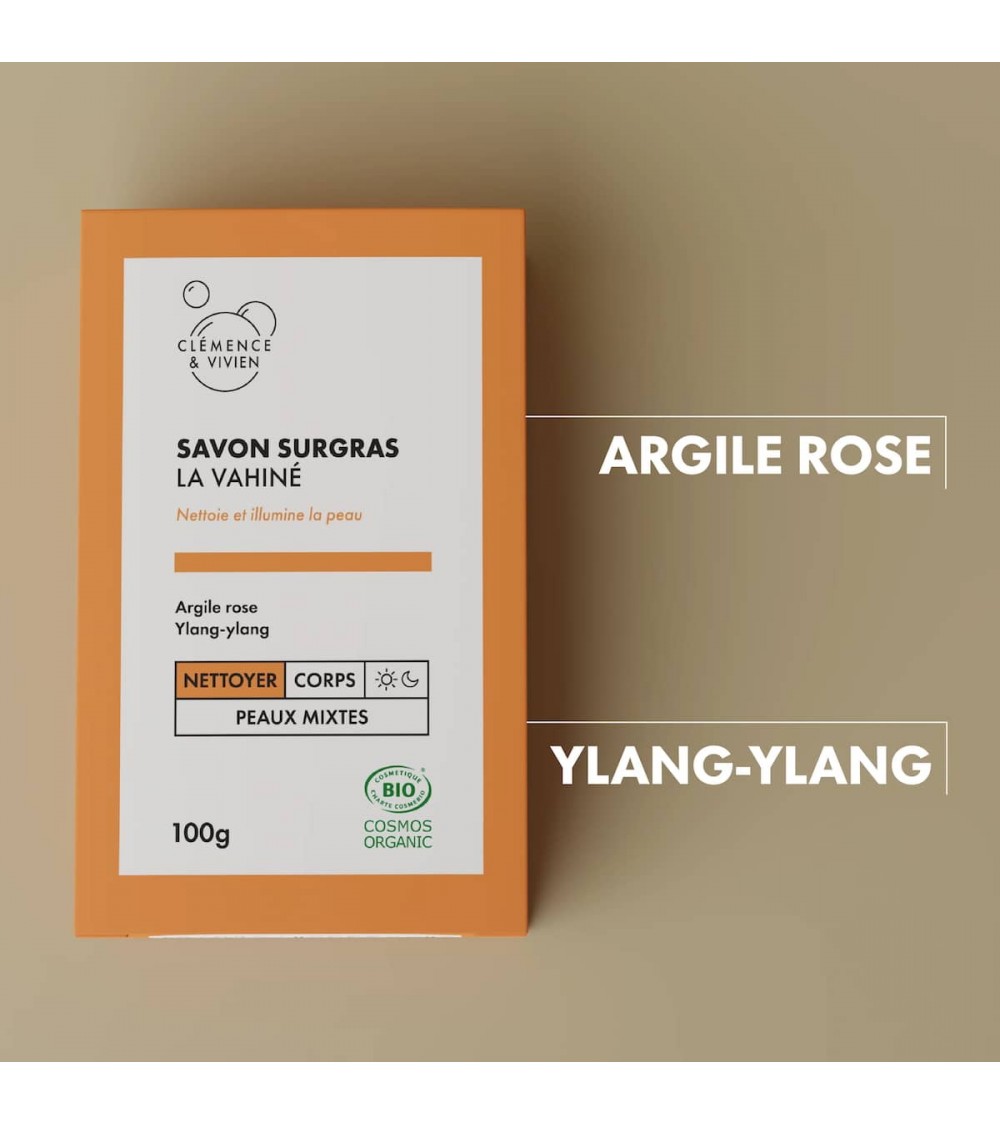La Vahiné - Savon surgras bio Clémence et Vivien artisanal pour les mains le visage le corps savons artisanaux luxe