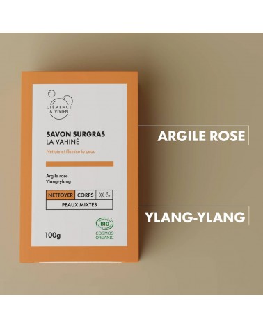 La Vahiné - Savon surgras bio Clémence et Vivien artisanal pour les mains le visage le corps savons artisanaux luxe