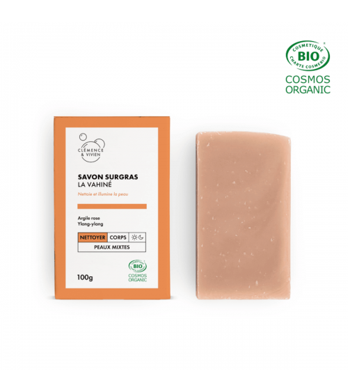 La Vahiné - Savon surgras bio Clémence et Vivien artisanal pour les mains le visage le corps savons artisanaux luxe