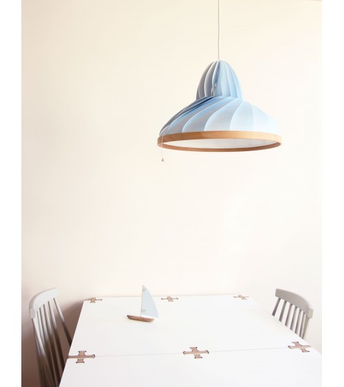 Wave Blu Pastello - Lampada a sospensione Studio Snowpuppe lampade lampadario design moderne led cucina camera soggiorno