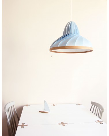 Wave Blu Pastello - Lampada a sospensione Studio Snowpuppe lampade lampadario design moderne led cucina camera soggiorno