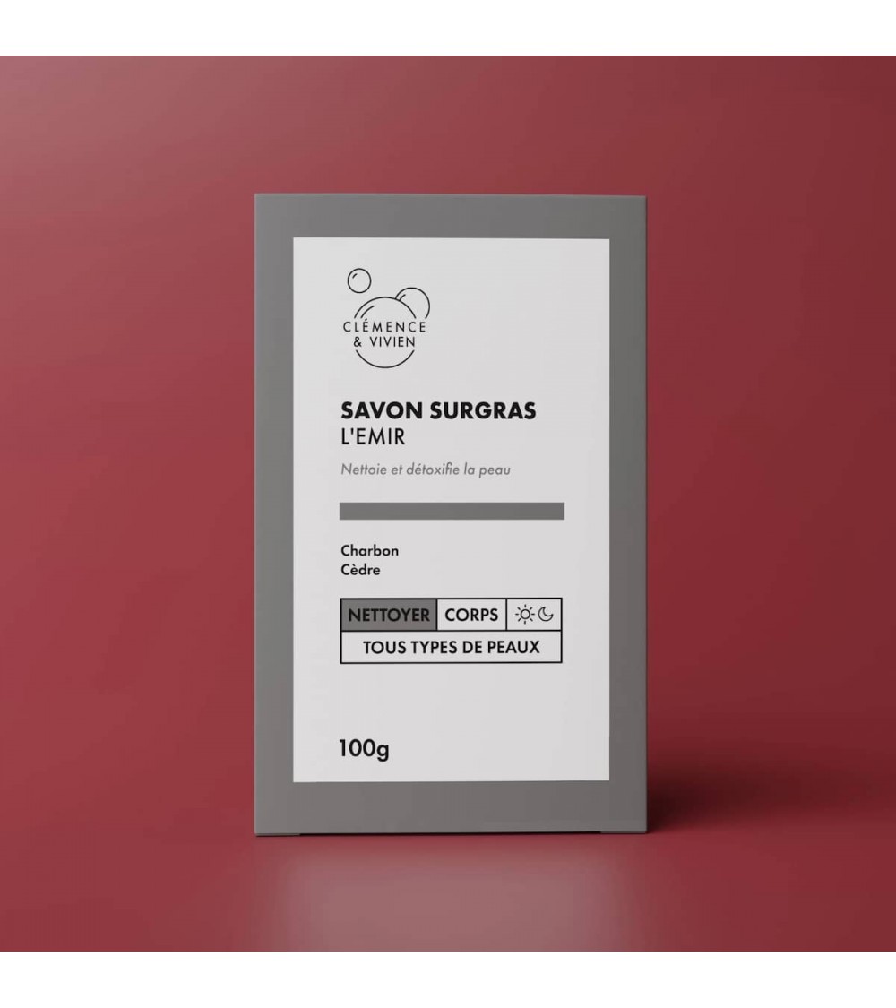 L' EMIR - Savon surgras, savon solide naturel Clémence et Vivien artisanal pour les mains le visage le corps savons artisanau...