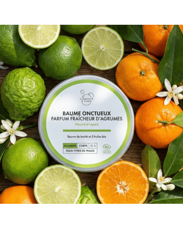 Balsamo untuoso - profumo fresco di agrumi Clémence et Vivien cosmetici naturali cosmeci svizzeri