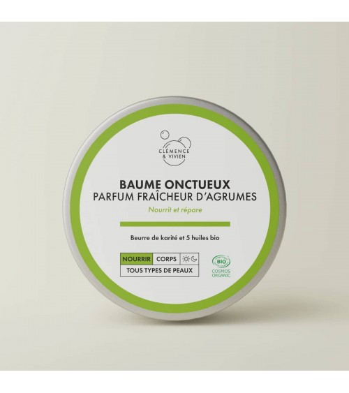Creamy balm - fresh citrus fragrance Clémence et Vivien vegan cruelty free cosmetic compagnies