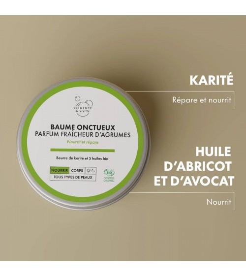 natürliche Körperpflege - Balsam Frischer Zitrusduft Clémence et Vivien naturkosmetik marken vegane kosmetik producte kaufen