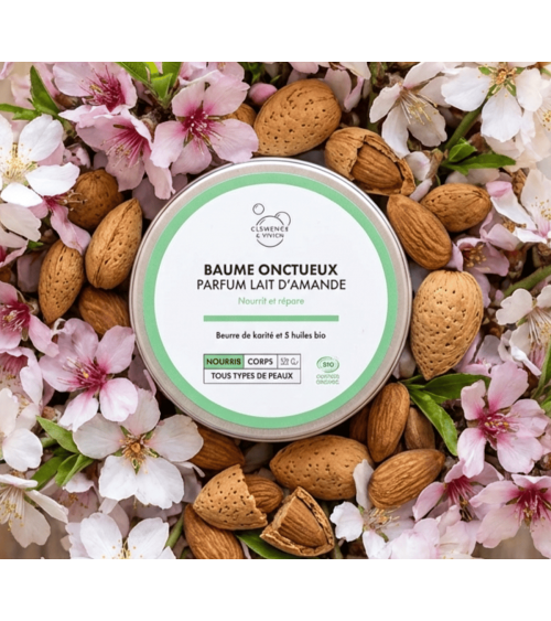 Creamy balm - Almond milk fragrance Clémence et Vivien vegan cruelty free cosmetic compagnies