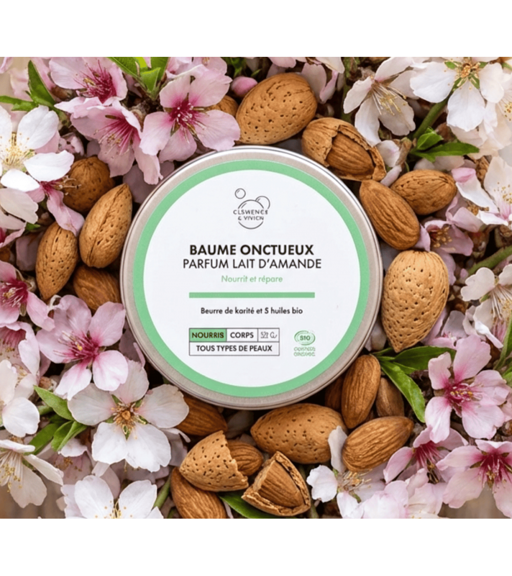 Creamy balm - Almond milk fragrance Clémence et Vivien vegan cruelty free cosmetic compagnies