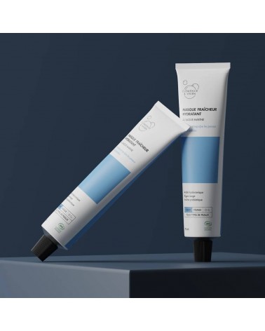 Maschera viso idratante rinfrescante alle alghe marine Clémence et Vivien cosmetici naturali cosmeci svizzeri
