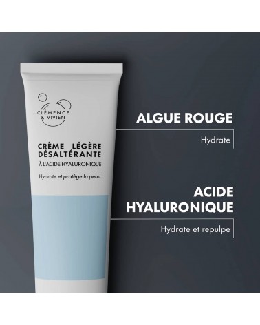 Light thirst quenching cream Clémence et Vivien vegan cruelty free cosmetic compagnies