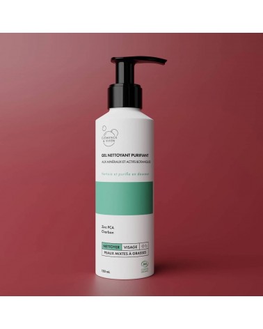 Gel nettoyant purifiant Clémence et Vivien cosmetique naturel de qualité vegan
