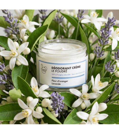 Le poudré - Déodorant naturel, déo bio en crème Clémence et Vivien cosmetique naturel de qualité vegan
