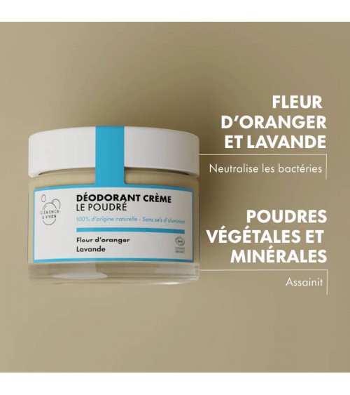 Le poudré - All natural deodorant Clémence et Vivien vegan cruelty free cosmetic compagnies