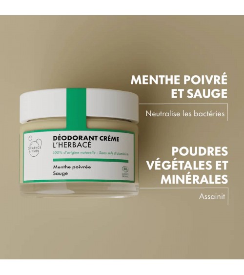 L'herbacé - All natural deodorant Clémence et Vivien vegan cruelty free cosmetic compagnies