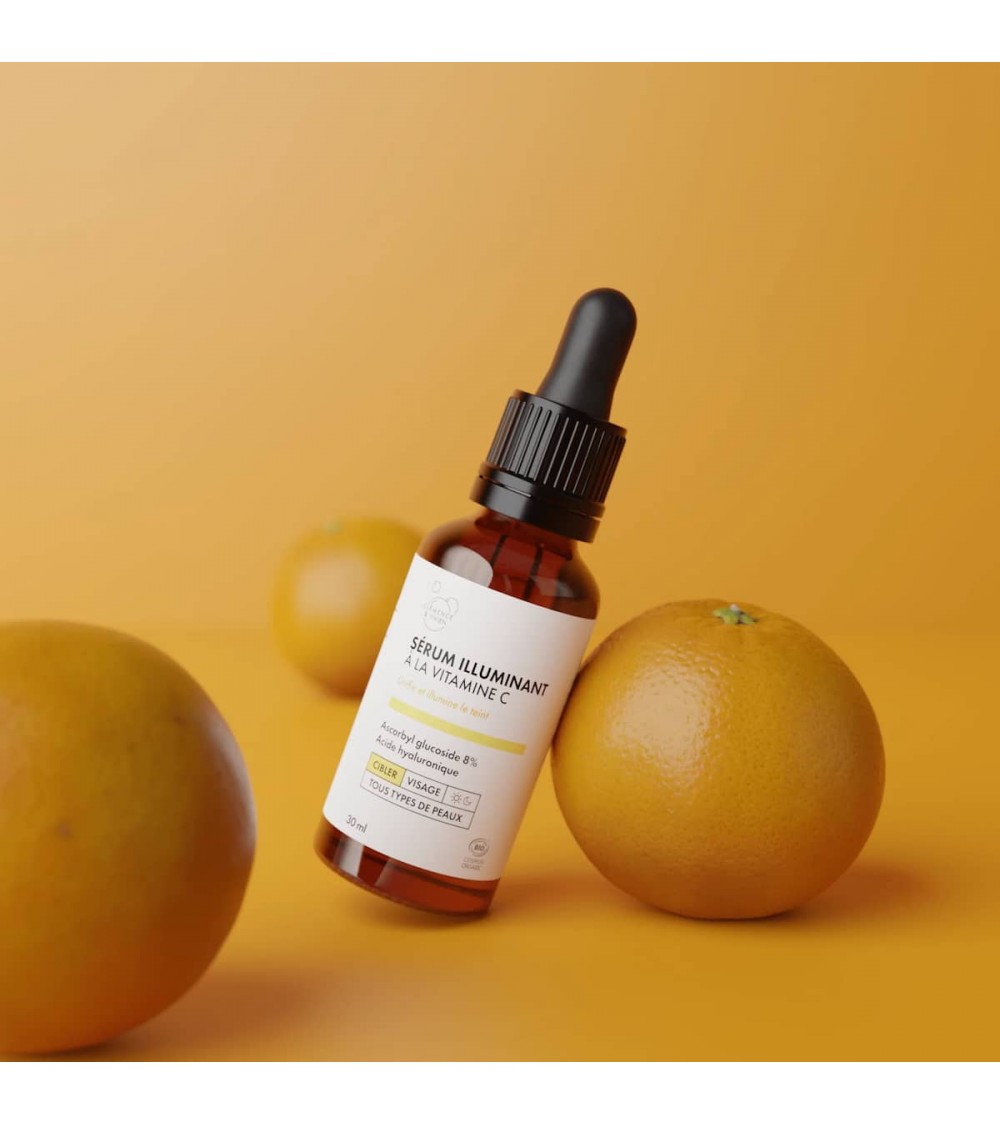 Illuminating serum with vitamin C Clémence et Vivien vegan cruelty free cosmetic compagnies