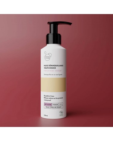 Cleansing oil - Rose and lily of the valley fragrance Clémence et Vivien vegan cruelty free cosmetic compagnies