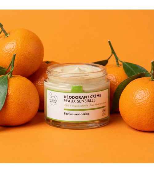 Sensitive skin - Tangerine - All natural deodorant Clémence et Vivien vegan cruelty free cosmetic compagnies