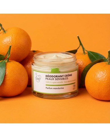 Sensitive skin - Tangerine - All natural deodorant Clémence et Vivien vegan cruelty free cosmetic compagnies
