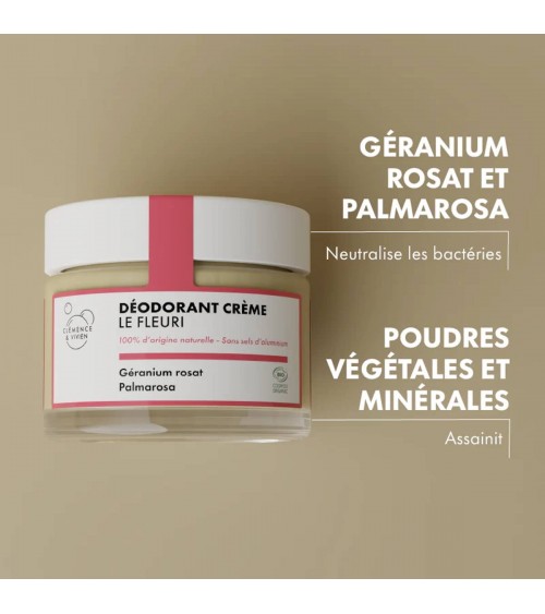 Le fleuri - Déodorant naturel, déo bio en crème