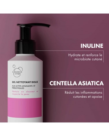 Gel detergente delicato Clémence et Vivien cosmetici naturali cosmeci svizzeri