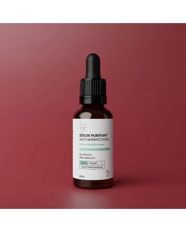 Purifying anti blemish serum Clémence et Vivien vegan cruelty free cosmetic compagnies