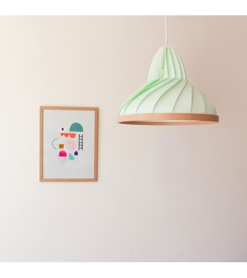 Wave Pastel Green - Hanging lamp Studio Snowpuppe pendant lighting suspended light for kitchen bedroom dining living room