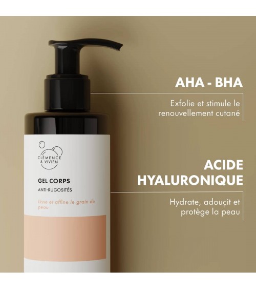 Gel corpo anti-rugosità Clémence et Vivien cosmetici naturali cosmeci svizzeri