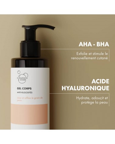 Anti-roughness body gel Clémence et Vivien vegan cruelty free cosmetic compagnies