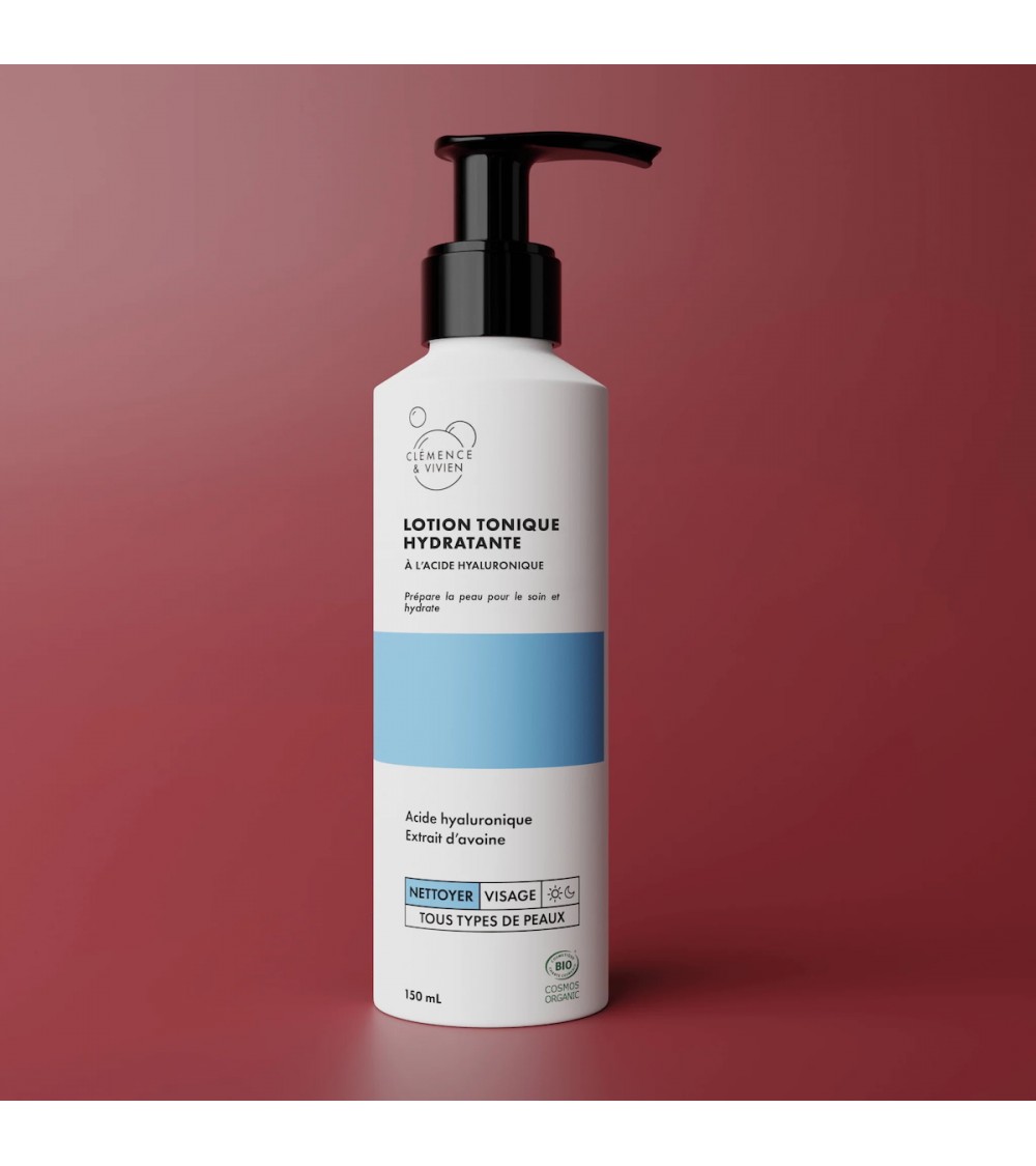 Moisturising toner Clémence et Vivien vegan cruelty free cosmetic compagnies