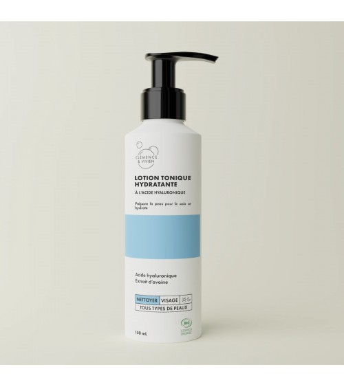 Lotion tonique hydratante Clémence et Vivien cosmetique naturel de qualité vegan