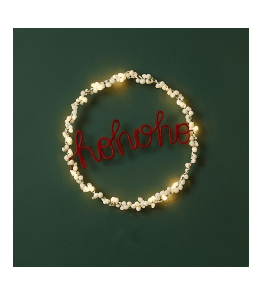 ho ho ho - Christmas Wreath - Fairy light Melanie Porter 2024 christmas decorations xmas tree decorations