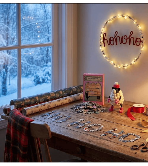 ho ho ho - Ghirlanda ponpon - Decorazioni natalizie Melanie Porter Decorazioni natalizie eleganti particolari decoro natale d...