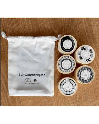 Coffret cadeau - Découverte 5 savons solides Saly Savons artisanal pour les mains le visage le corps savons artisanaux luxe