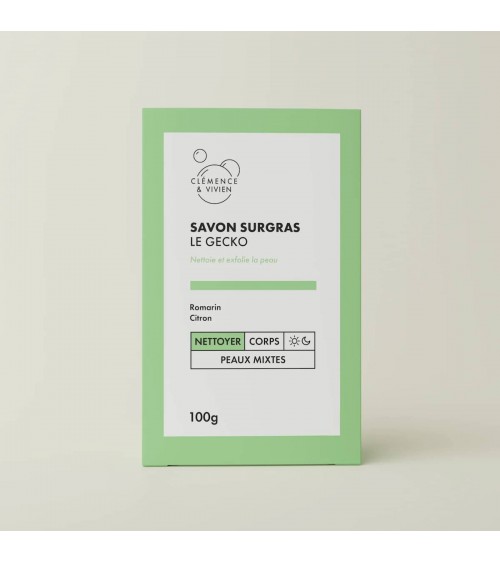Le Gecko - Savon solide naturel Clémence et Vivien artisanal pour les mains le visage le corps savons artisanaux luxe
