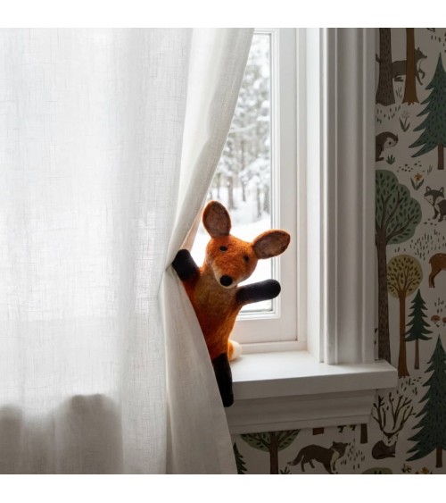 Fraser la volpe - Marionetta da mano Sew Heart Felt burattini burattino da dita mano