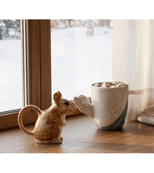 Pot à lait - Souris des bois Quail Ceramics petit deco pichet carafe a lait