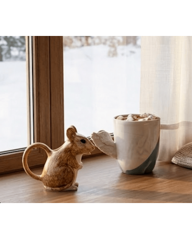 Lattiera - Topo selvatico Quail Ceramics brocca per latte lattiera caraffa latte piccola