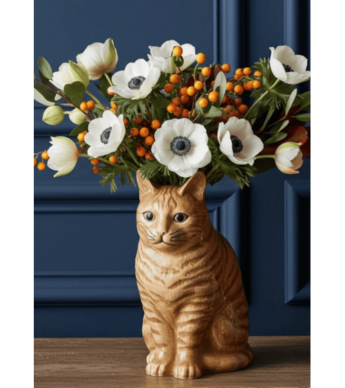 Große Blume Vase - Vincent die rote Katze Quail Ceramics vasen deko blumenvase blume vase design dekoration spezielle schöne ...
