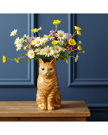 Kleine Vase rote Katze - Vincent Quail Ceramics vasen deko blumenvase blume vase design dekoration spezielle schöne kitatori ...