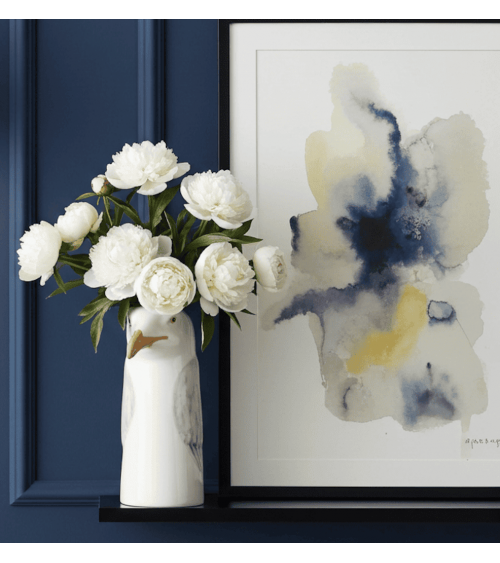 Silbermöwe - Blumenvase, Grosse Vase Quail Ceramics vasen deko blumenvase blume vase design dekoration spezielle schöne kitat...