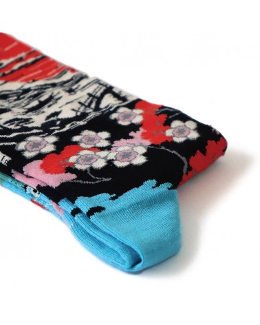 Sunrise - Chaussettes originales à motifs Sock Affairs jolies pour femme originales pour homme chausset rigolotes drole Suisse