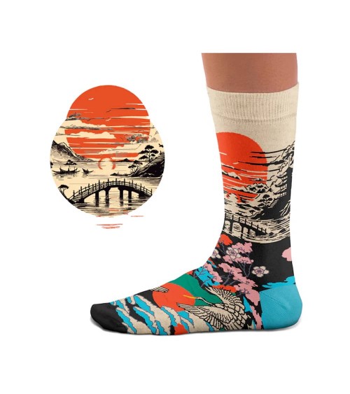 Sunrise - Farbige Socken mit Motiv Sock Affairs socke kuschelsocken für damen lustig herren farbige coole socken