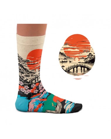 Sunrise - Cool socks Sock Affairs funny crazy cute cool best pop socks for women men