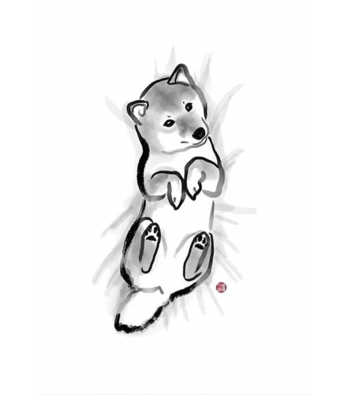 Art Print - Baby Shiba Inu Rice&Ink office poster art prints poster shop stores wallart art poster designer