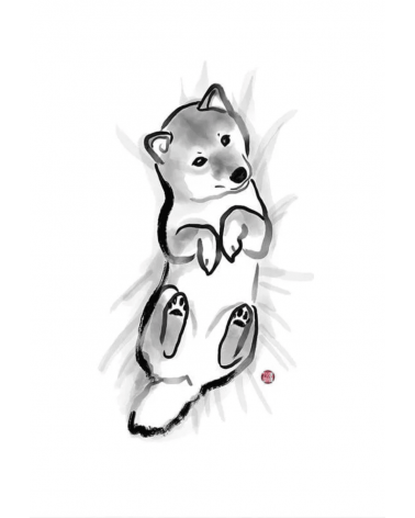 Art Print - Baby Shiba Inu Rice&Ink office poster art prints poster shop stores wallart art poster designer