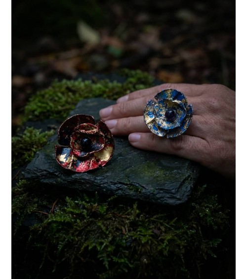 Poppy - Ring made of recycled plastic Jianhui London cute fashion design designer for women