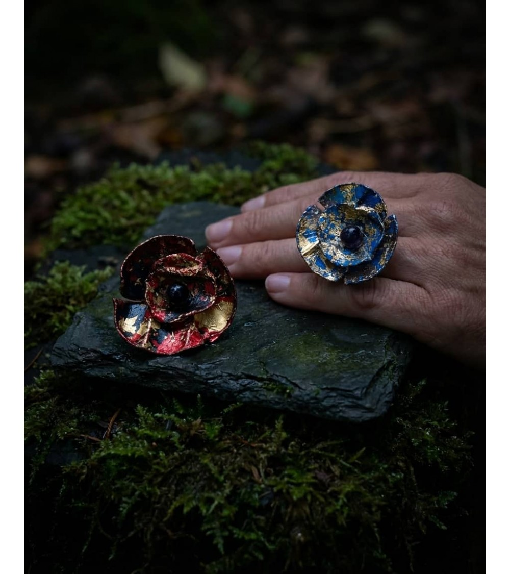 Poppy - Ring made of recycled plastic Jianhui London cute fashion design designer for women