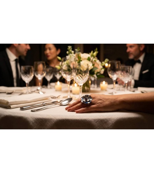 Coquelicot - Bague en plastique recyclé Jianhui London fantaisie original femme suisse